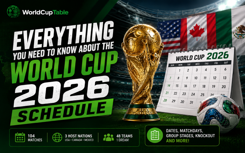 world cup 2026 schedule